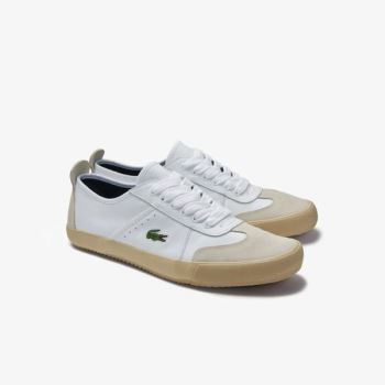 Lacoste Contest Leather and Suede Sneakers Dámské - Tenisky Bílé / Bílé | CZ-7FrdAX